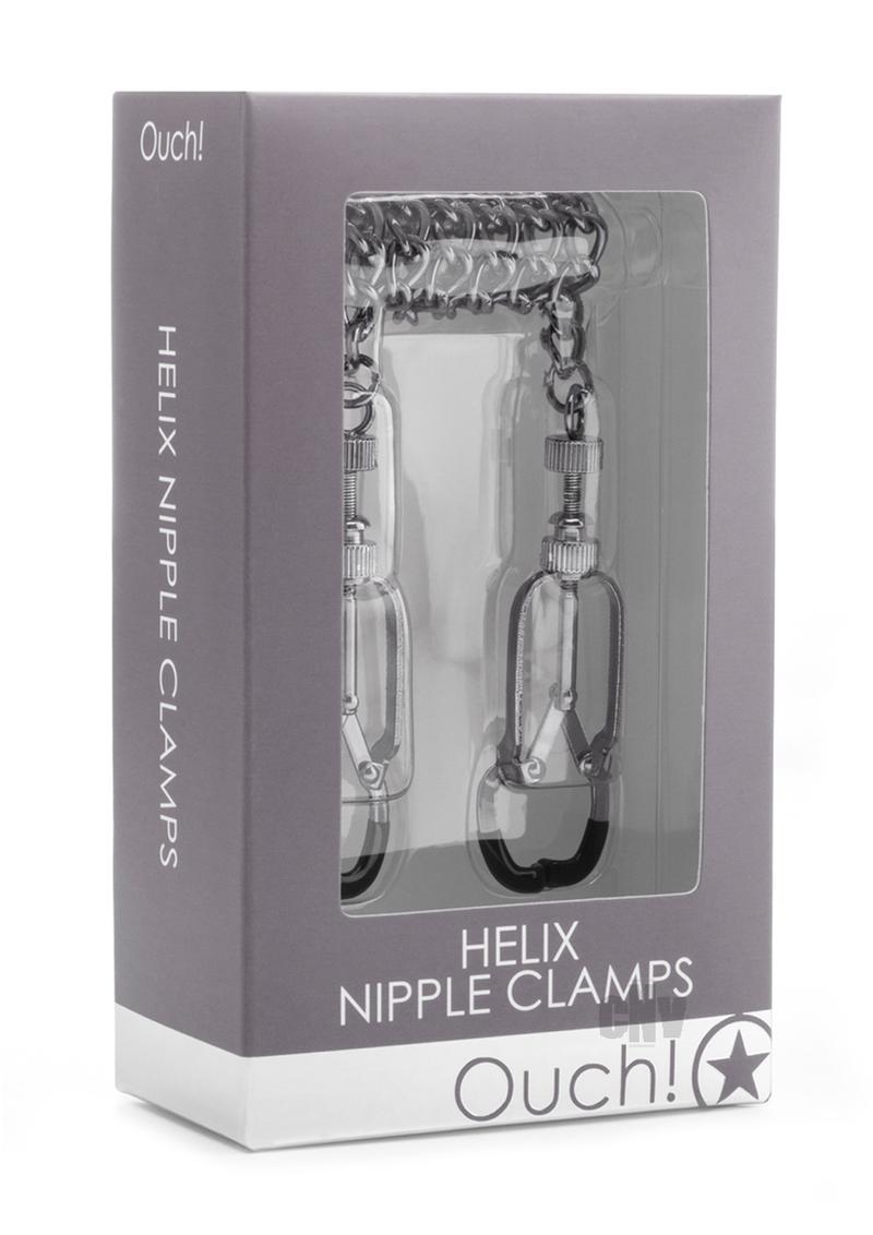 Ouch Helix Nipple Clamps - Silver