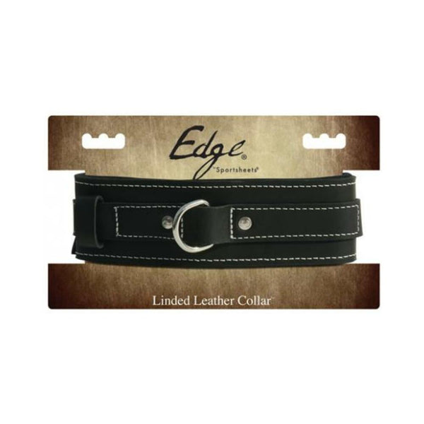 EDGE LINED LEATHER COLLAR
