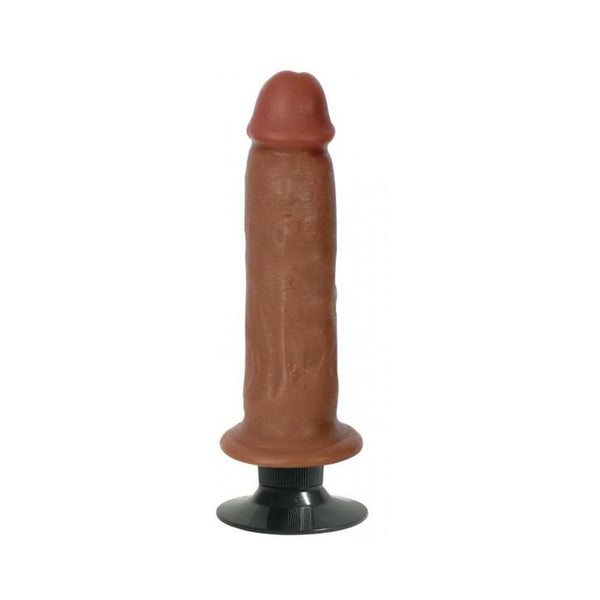 Jock Dark Bareskin Vibrating Dildo - 7 Inch