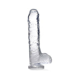 Jock C-thru Dildo With Balls - 9 Inch