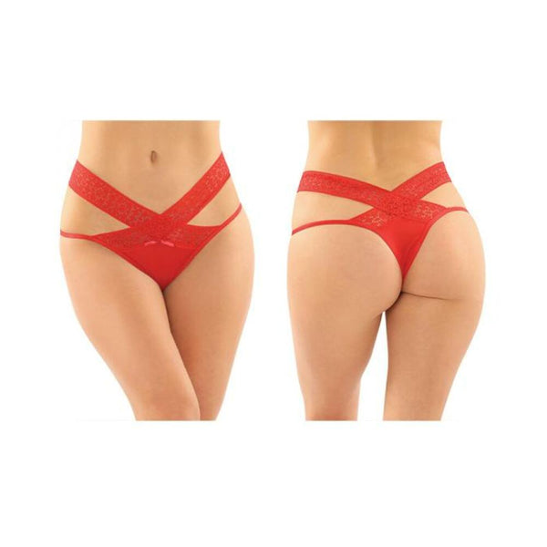 Daphne Brazilian-Cut Panty 6pk L/XL Red