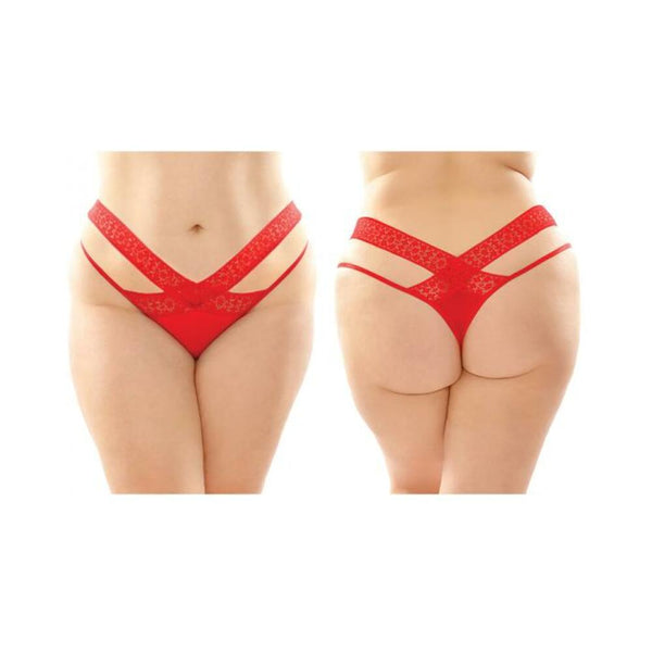 Daphne Brazilian-Cut Panty 6pk Q/S Red