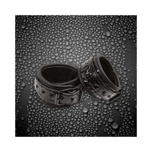 Sinful Black Ankle Cuffs