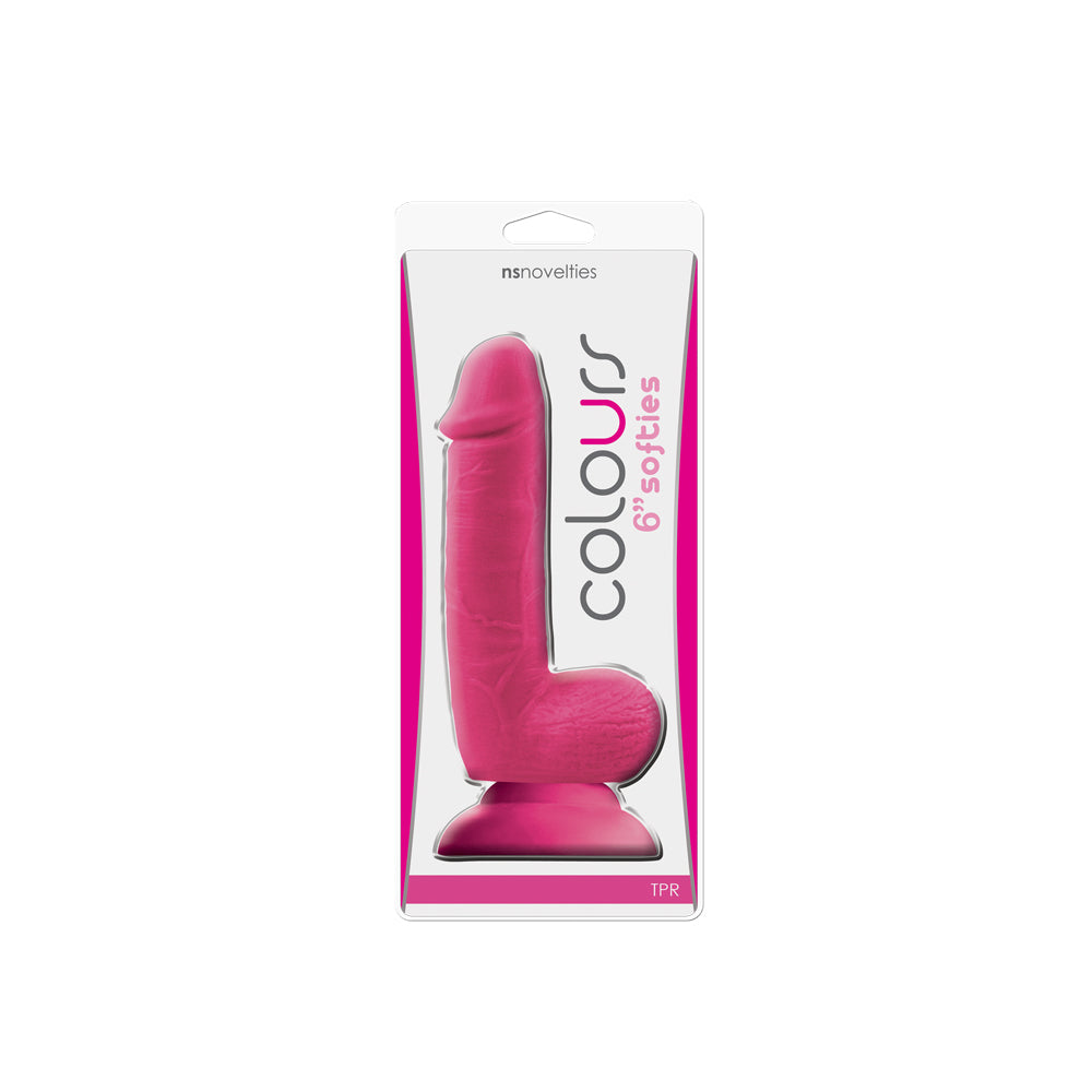 Colours - Softies 6" Dildo - Pink
