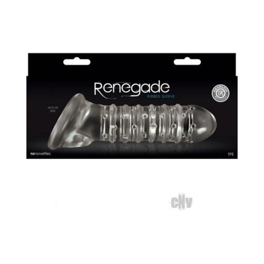 Renegade Ribbed Extension Clear Sleeve