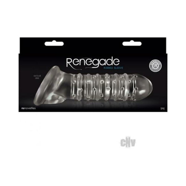 Renegade Ribbed Extension Clear Sleeve
