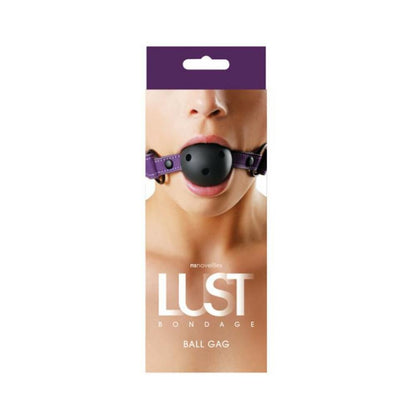 Lust Bondage Ball Gag Purple O/S
