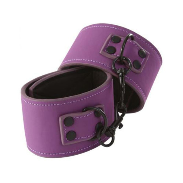 Lust Bondage Wrist Cuffs Purple