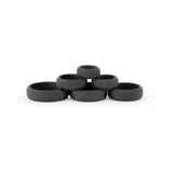 Renegade Build A Cage Rings Black Set Of 6