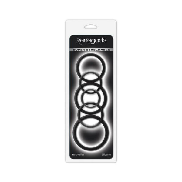 Renegade Build A Cage Rings Black Set Of 6