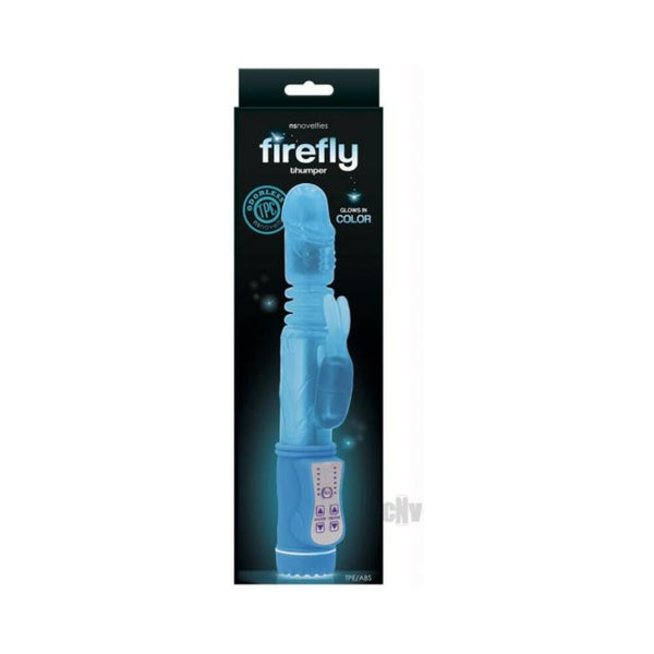 Firefly Thumper Thrusting Rabbit Vibrator - Blue