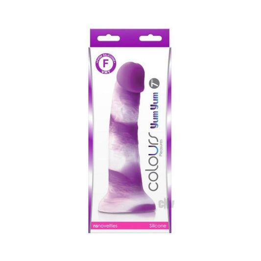 Colours Pleasures Yum Yum 7" Dildo - Purple