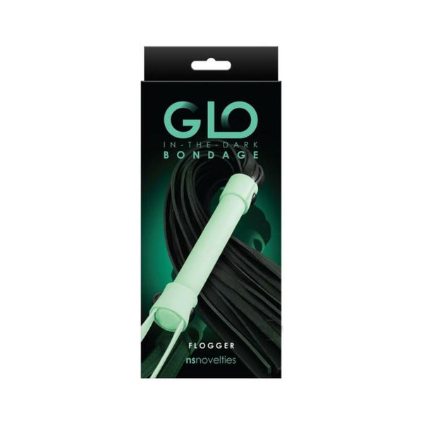 Glo Bondage Flogger Green