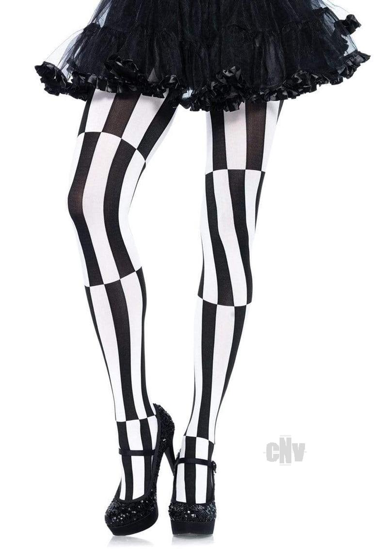 Woven Stripe Illusion 3x-4x Blk/wt