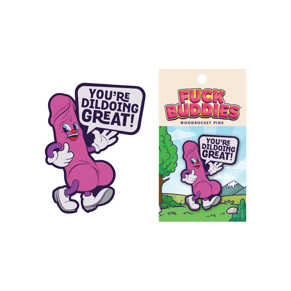 Wood Rocket Fuck Buddies You're Dildoing Great Pin - Purple