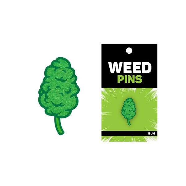 Wood Rocket Weed Nug Pin - Green