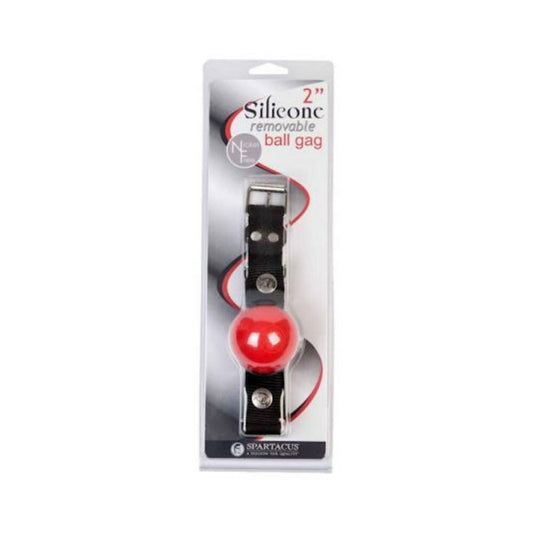 Nickel Free Silicone Ball Gag Large - Red
