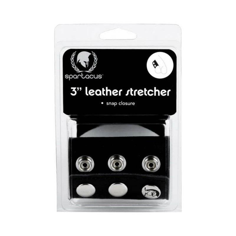 Ball Stretcher With Snaps 3 Inch - Black