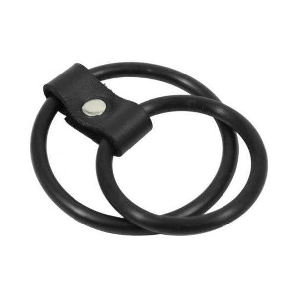 Nitrile Dual Cock Ring Black