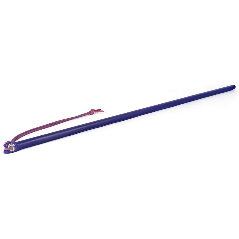24&quot; Leather Wrapped Cane Purple