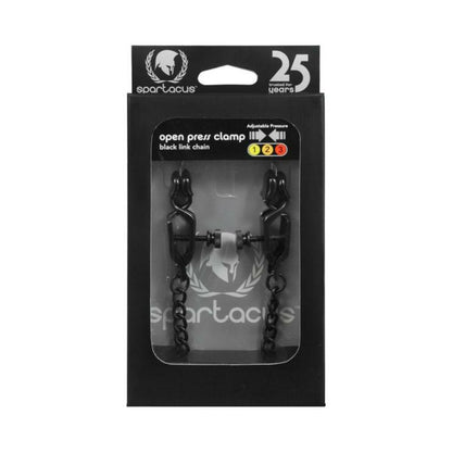 Blackline Adjustable Open Wide Nipple Clamps Black
