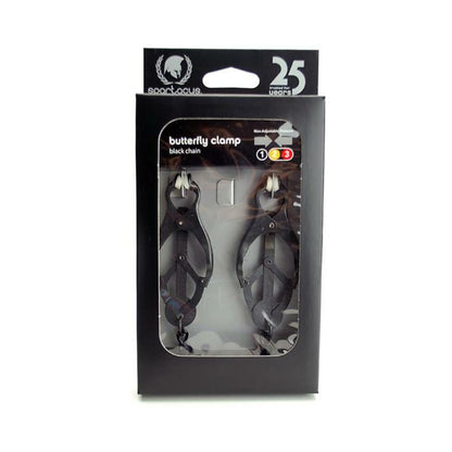 Black Butterfly Nipple Clamps With Chain