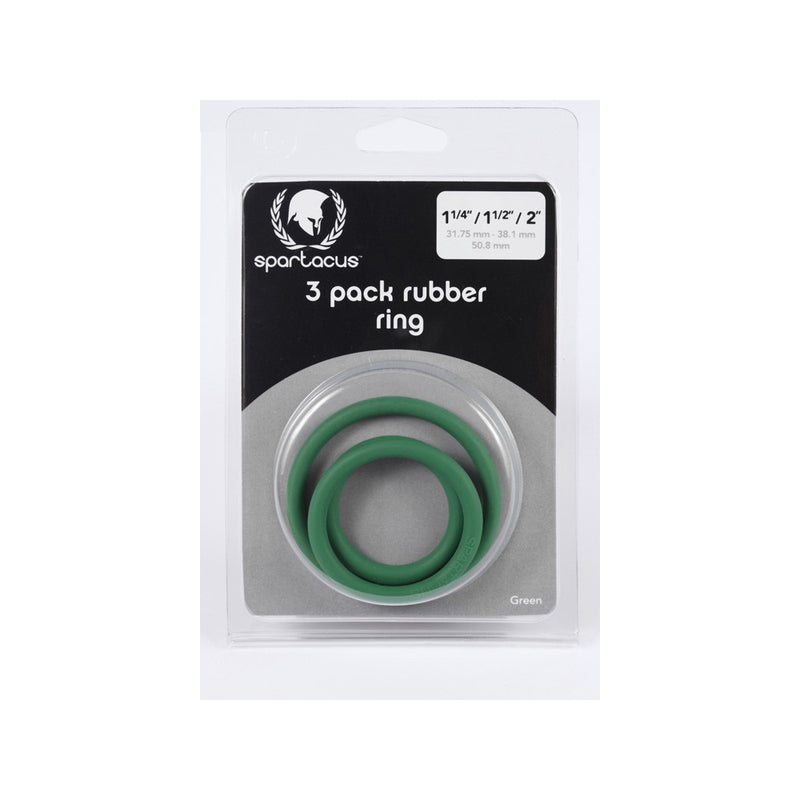 Rubber C-Ring Set 1.25 1.5 2&quot; - Green