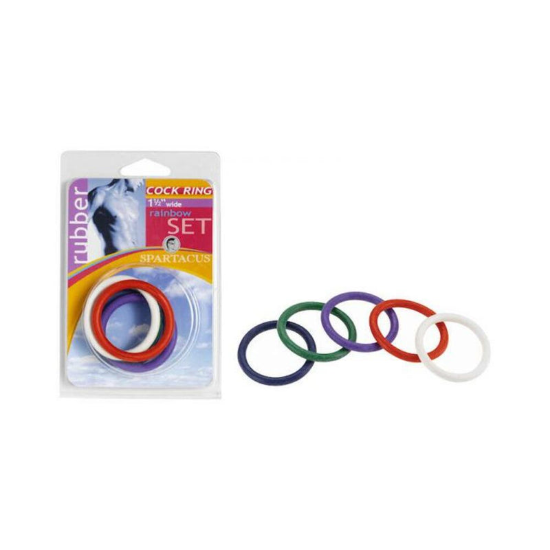 Rainbow Rubber C Ring 5 Per Set 1.5 Inch