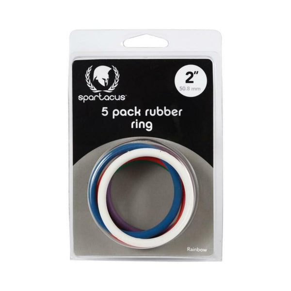 Rainbow Rubber C Ring 5 Pack - 2 inch