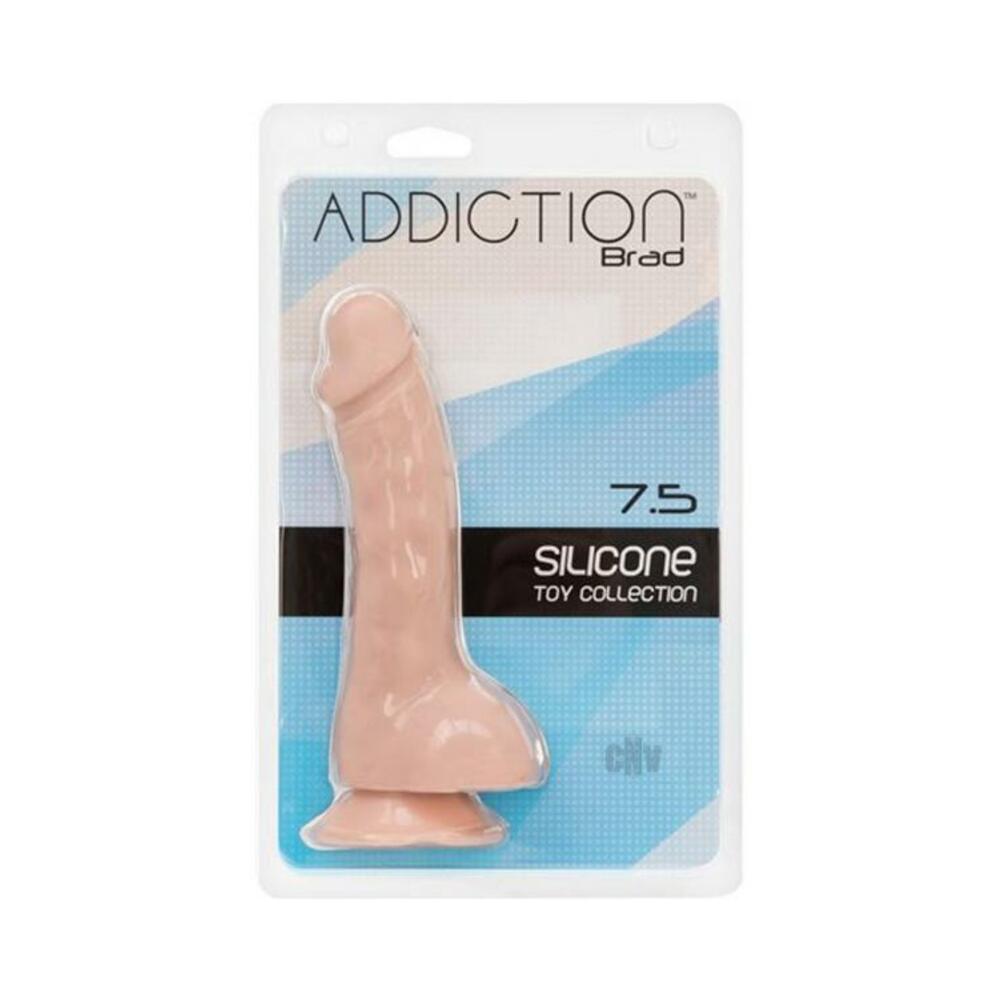 Addiction Brad 7.5 inches Beige Realistic Dildo