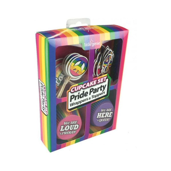 Pride Party Cupcake Set 24 Wrappers & Toppers