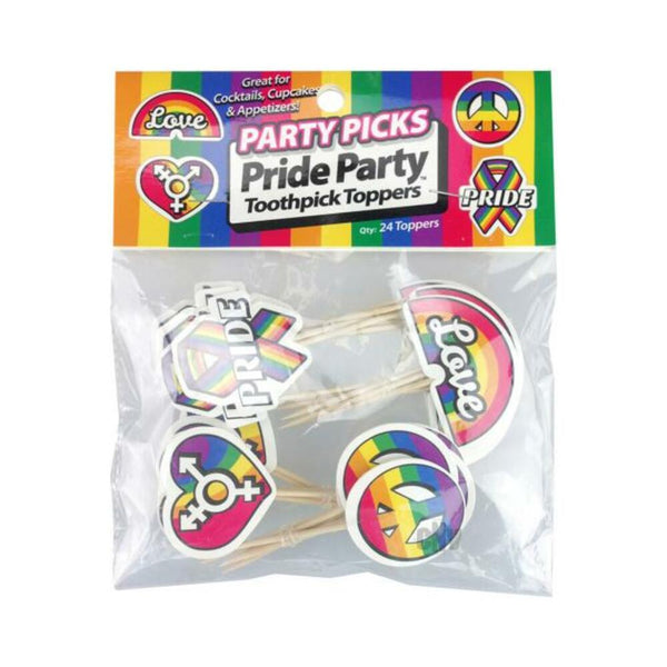 Pride Party Picks 24 Toothpick Toppers