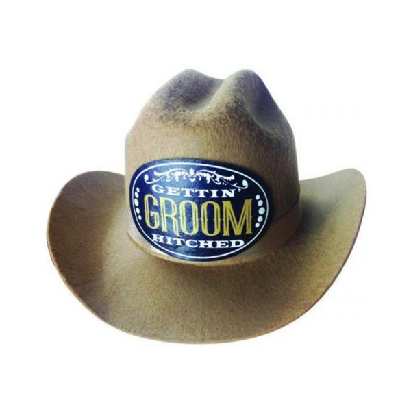 Gettin Hitched Mini Groom Cowboy Hat
