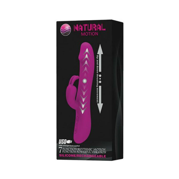 Pretty Love Natural Motion 7 Function Rabbit Silicone Purple