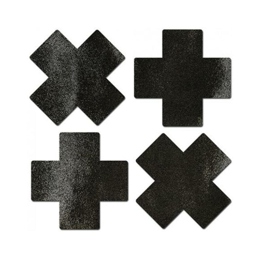 Pastease Petites Liquid Cross Black Pack Of 2 O/S