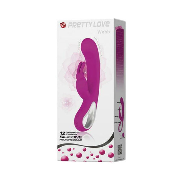 Pretty Love Webb Bunny Ears Rabbit Vibrator Fuchsia