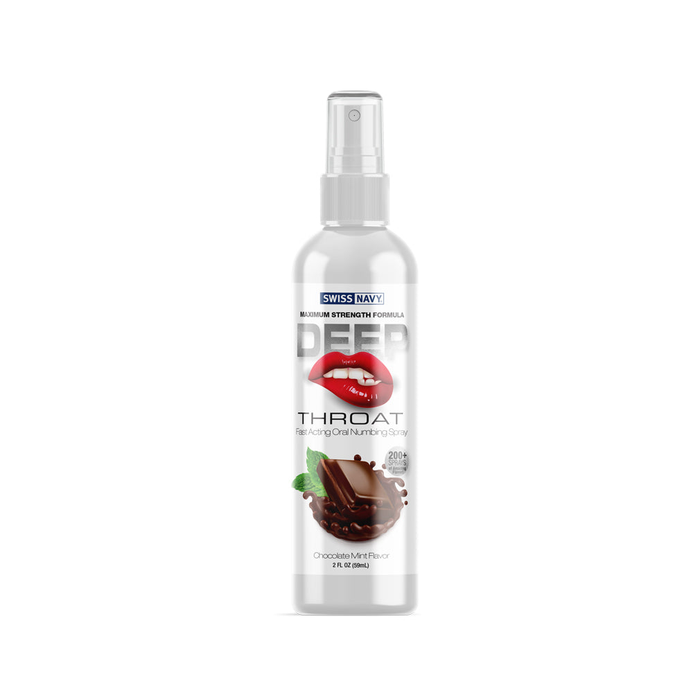 Swiss Navy Deep Throat Spray Chocolate Mint 2 oz.
