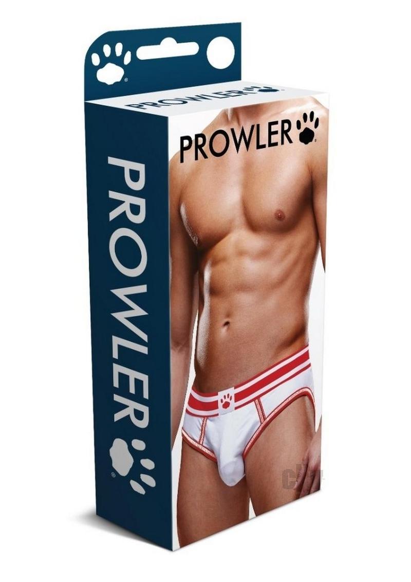 Prowler White/red Open Brief Lg