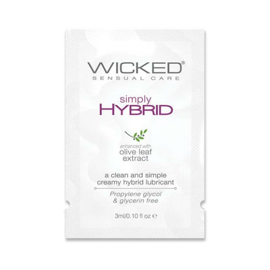 Wicked Sensual Care Simply Hybrid Lubricant - .1 Oz.