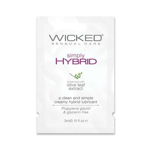 Wicked Sensual Care Simply Hybrid Lubricant - .1 Oz.
