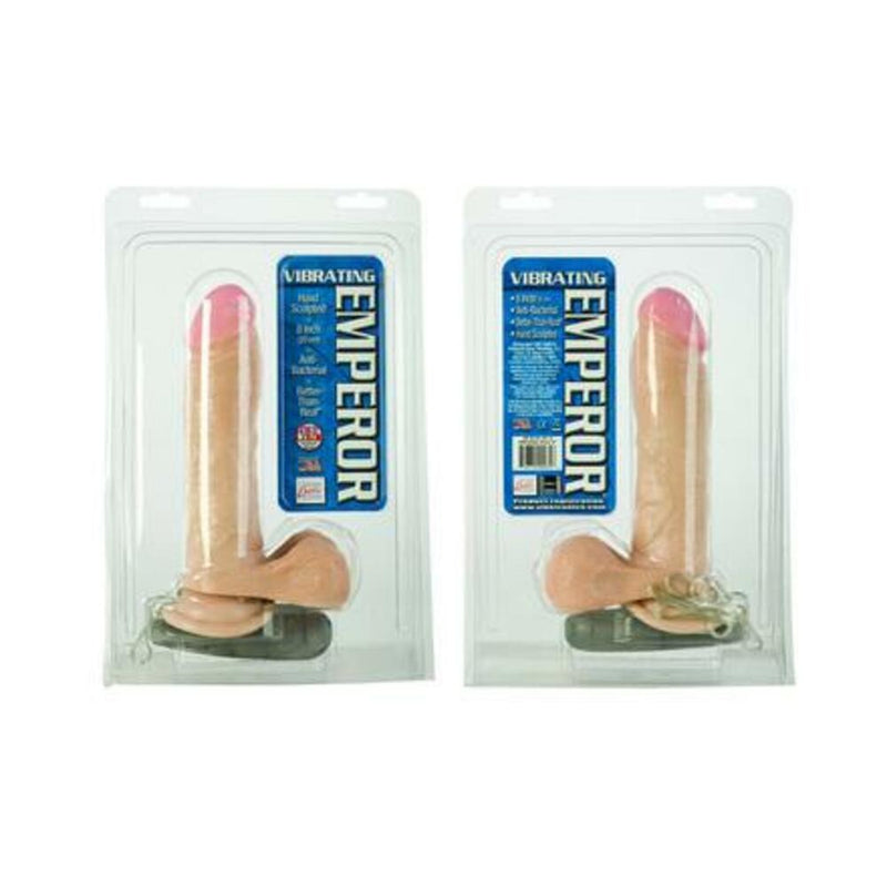 Vibrating Emperor Dildo 8 Inch Ivory
