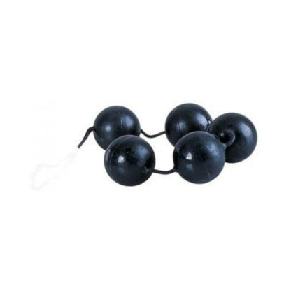 Power Balls Latex Dipped Weighted Pleasure Balls 1.25 Inch - Black