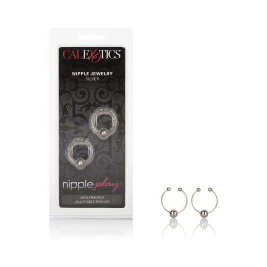 Nipple Play Non Piercing Nipple Rings Silver