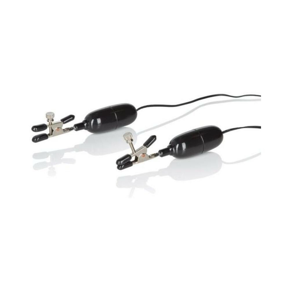 Nipple Play Vibrating Nipple Clamps Black