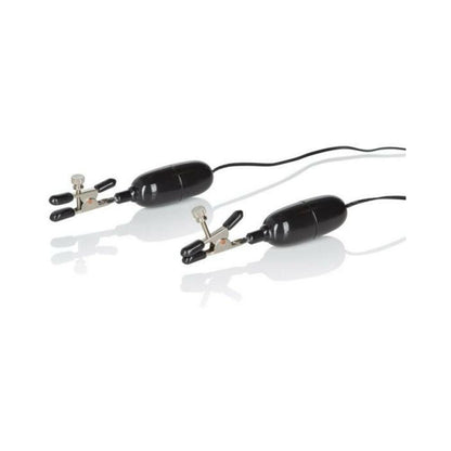 Nipple Play Vibrating Nipple Clamps Black
