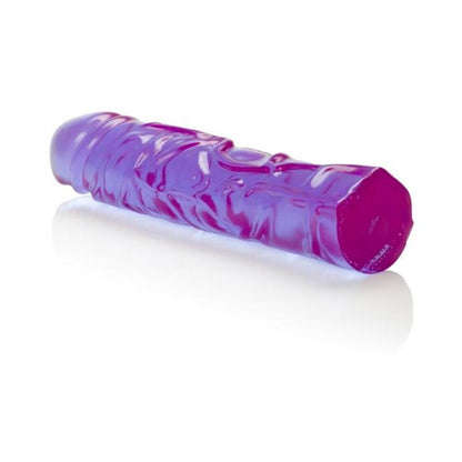 Reflective Gel Veined Chubby 8.5 Inch Purple Dildo