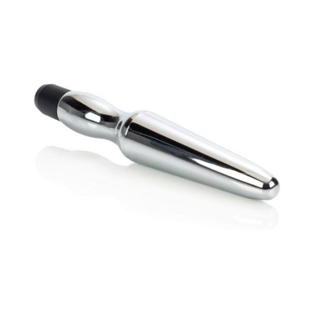 Vibrating Waterproof Anal Probe Silver