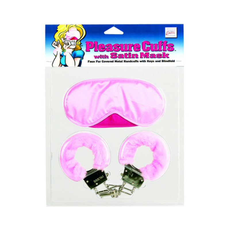 Pleasure Cuffs with Satin Mask