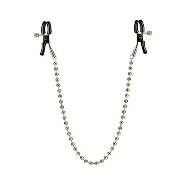 Nipple Clamps Silver Beaded Chain