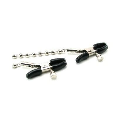 Nipple Clamps Silver Beaded Chain